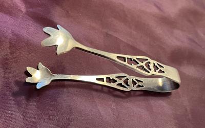 Vintage Cut Out Sugar Tongs
