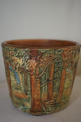 WELLER FOREST POTTERY JARDINERE MATT FINISH