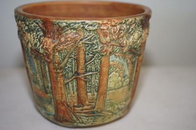WELLER FOREST POTTERY JARDINERE MATT FINISH