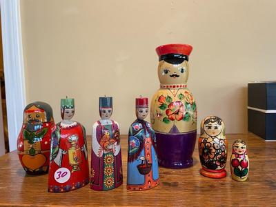 Assorted Matryoshkas/Russian Nesting Dolls Lot