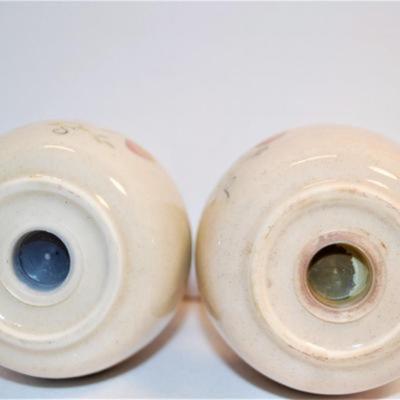 3 Salt & Pepper Sets -- Snail Shells - Lime Green + White 2" & Acorns + Orange Leaves 2Â¾" & Barrel Beige with...