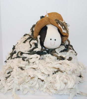 Large Soft Cow Doll with Lots of Loops & Threads