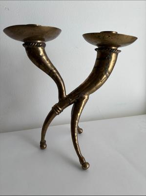 Unique Brass Candlestick holder