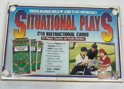 Baseball Situational Play Cards Little League