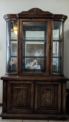 Waterfall Side Curio Cabinet