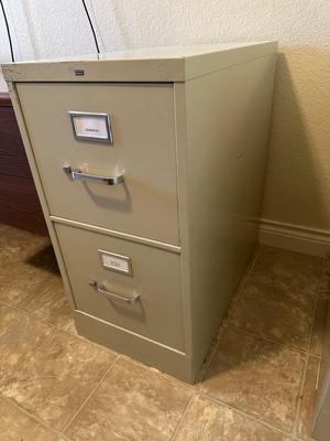 HON 2 DRAWER METAL FILING CABINET