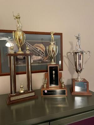Lot of Golf Trophies