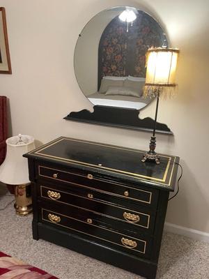Vintage Repainted Three Drawer Dresser