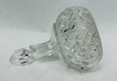 Pressed Glass Decanter Pitcher with Stopper