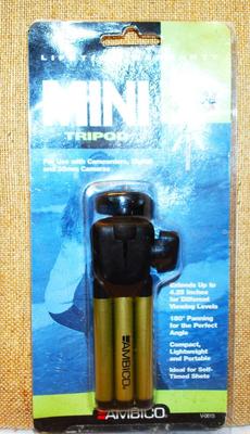 NEW Mini Tripod -- Tubular Aluminum Base Legs Extends to 4 Â¼"