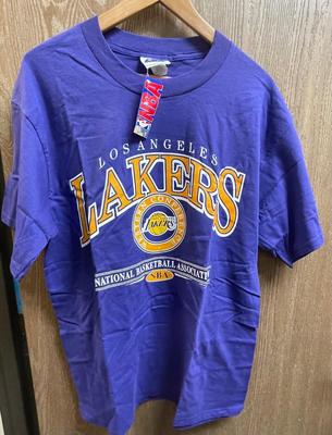 LA Lakers Western Conference Purple T-Shirt Size L