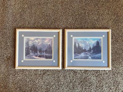 2 - SIGNED & NUMBERED ARTIST PROOF PRINTS BY THE SAME ARTIST - WINTER & SPRING