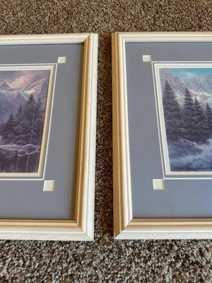 2 - SIGNED & NUMBERED ARTIST PROOF PRINTS BY THE SAME ARTIST - WINTER & SPRING