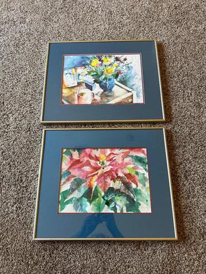 2 - BEAUTIFUL WATERCOLOR PAINTINGS SIGNED BY K. SHANNON