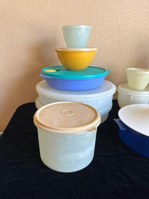 MOSTLY TUPPERWARE STORAGE CONTAINERS