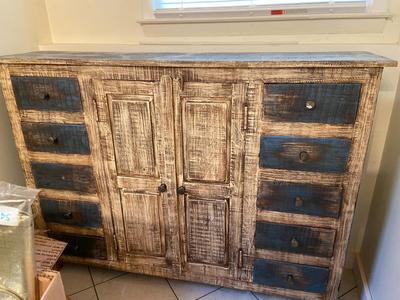 Vintage Refurbished Farmhouse Chest of Drawers