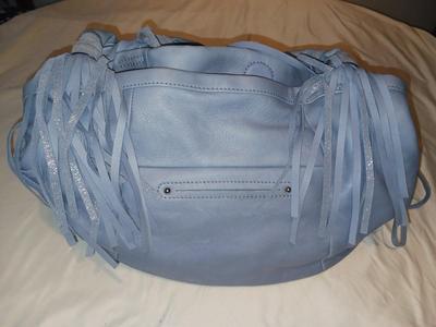 B MAKOWSKY LEATHER PURSE WITH FRINGE