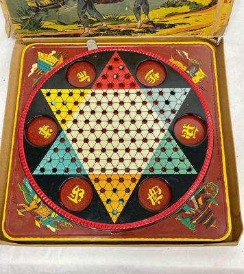 Pagoda Chinese Checkers 40's Vintage Board Game Ranger Steel