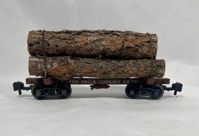 Model Railroad G Scale Log Car Silver Falls Logging Company #16