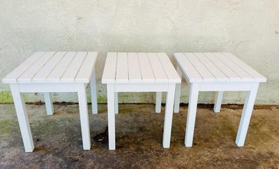 3 Wooden Side Tables