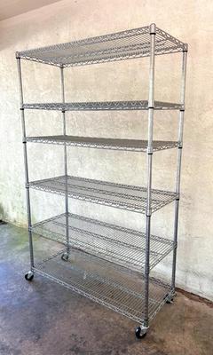 Large Stainless Metal Shelf