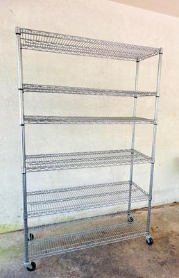 Large Stainless Metal Shelf