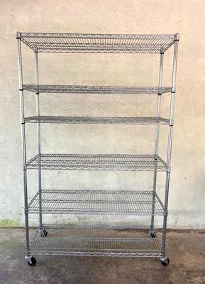 Large Stainless Metal Shelf