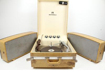 Vintage Motorola SH12S Suitcase Record Player
