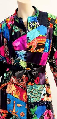 Vtg Amazing Patchwork true 60-70s Jkt