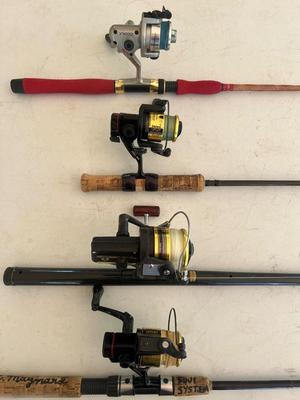 Lot of 4 Rod & Reel Combos