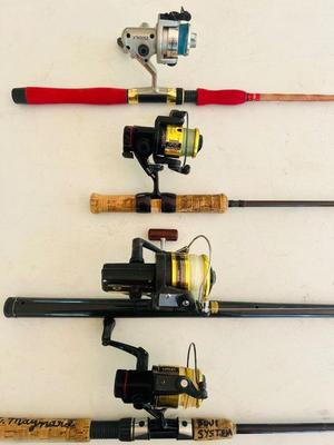 Lot of 4 Rod & Reel Combos