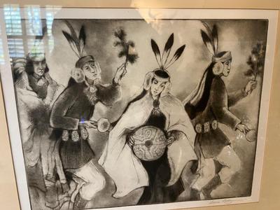 Gene Kloss 1979 On Christmas Day Etching 11x14 Artist Proof