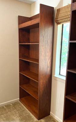 7 Feet Tall, Pair Of Solid Wood Shelves