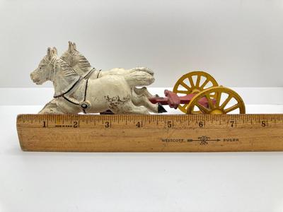 LOT 96: Vintage Horse Drawn Covered Wagon Taiwan