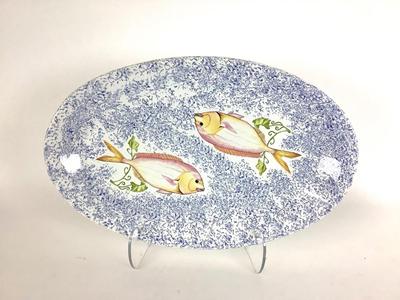 108 Italian Oval JARM Ceramica Hand Painted Mahi Mahi Large Platter