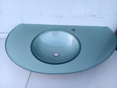 Beautiful glass sink for vanity mount.