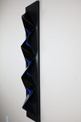 Painted Steel Wall Sculpture