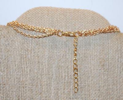 Multi-Layered Angel Wing, Spear & Arrow Rose Gold Necklace 28" L