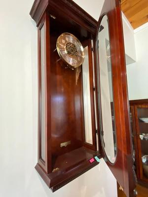 Vintage Howard Miller Millennium Limited Edition Mahogany Wall Clock