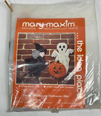 Vintage Halloween Witch Needlepoint Kit