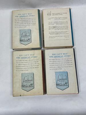 Book lot of 4 Landmark Children’s Historical Novels - Robert Fulton, California, Ethan Allen, Peter Stuyvesant