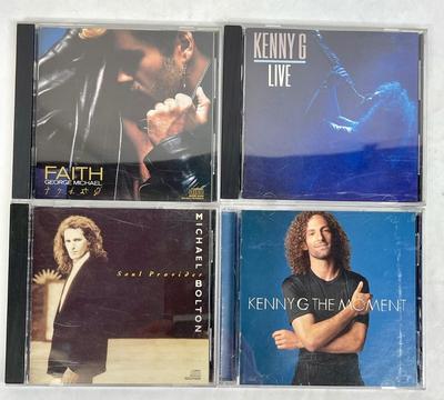 Lot of 4 CDs Kenny G, George Michael. Michael Bolton