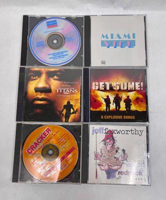 Lot of 6 CDs - Miami Vice, Jeff Foxworthy, Remember the Titans, etc