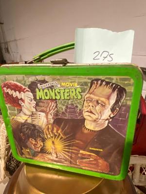 Vintage 1979 Universal Studios Movie Monsters Metal Lunch Box, Made by Aladdin Industries