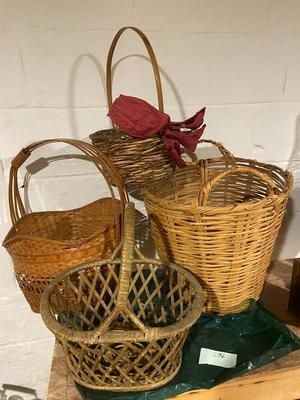 Lot of Four Handled Baskets