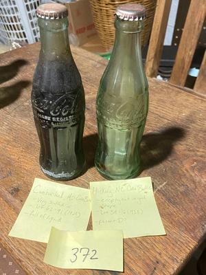 VINTAGE COCA-COLA HOBBLE-SKIRT BOTTLES: Cumberland, MD and Hickory, NC | Lot Two