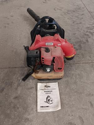 RedMax Backpack Blower EB6200 with instruction manual