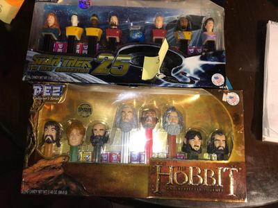 Collectible Star Trek and The Hobbit Pez Dispensers