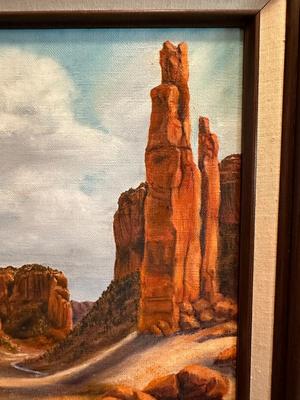 SIGNED K. MACK CANVAS PAINTING