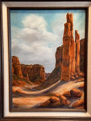 SIGNED K. MACK CANVAS PAINTING